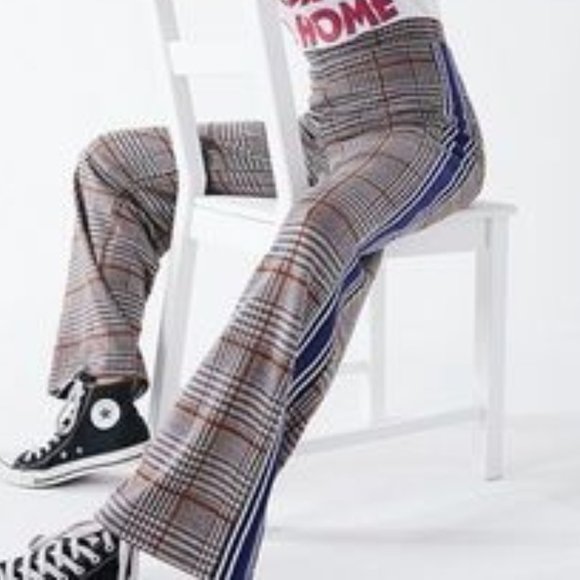 Urban Outfitters Pants - UO Side Stripe Plaid Pant - Size S